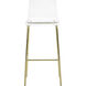 Ria 38.75 inch Clear / Gold Barstool
